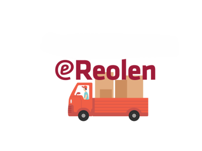 Flyttebil med eReolens logo